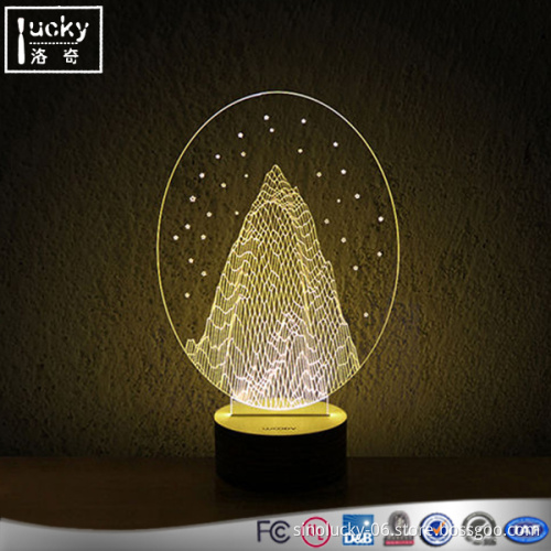 3D LED Modern night Light,Color change touch table desk Lamp